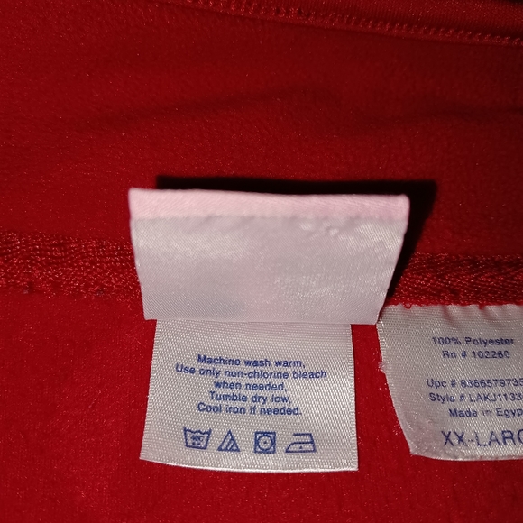 LOGO ATHLETIC a reebox company Jacket Size XXL zip fleece crew neck side pockets - Picture 4 of 8